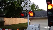 (Over 400,000 Views!!) Backyard Railroad Crossing Signal and Gate Test with Traffic Light Preemption