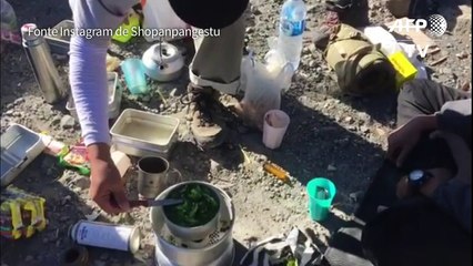 Alpinista capta erupção do monte Merapi na Indonésia