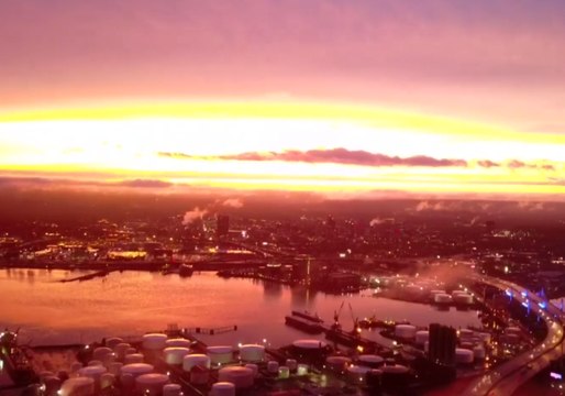Glowing Sunset Follows Severe Storms in Connecticut