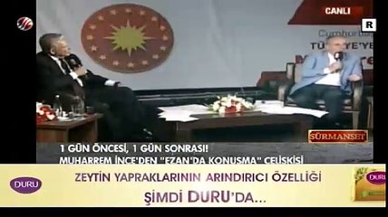 Muharrem İnce'nin 'Ezan'da konuşma' çelişkisi
