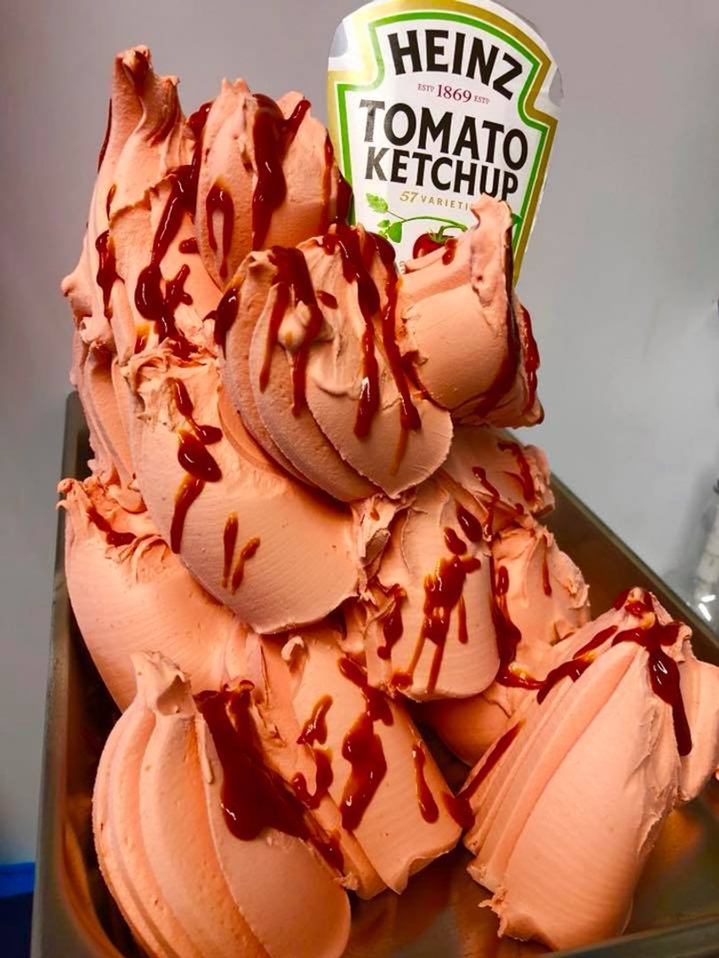 Gelato Shop Creates Ketchup-Flavored Ice Cream