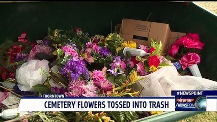 Cemetery Lawn Crew Throws Flowers Away Day After Mother`s Day