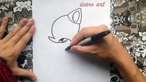 Como dibujar a mangle chibi de five nights at freddys | how to draw mangle