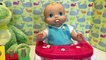 Baby alive video boy wets n wiggles feeding bathing and changing- featuring BOB