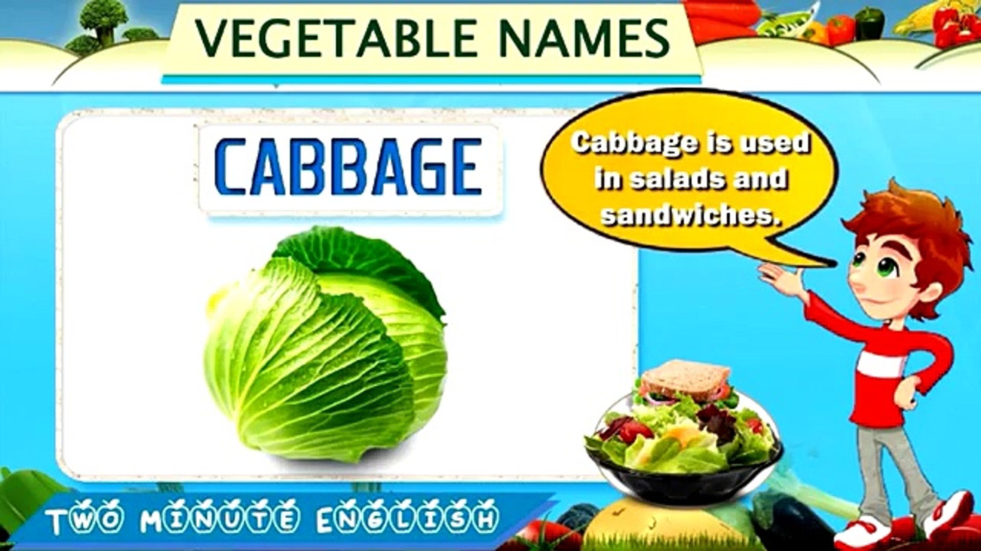 Vegetables names in English - Vegetables Vocabulary. Learn Vegetable Names  - video Dailymotion