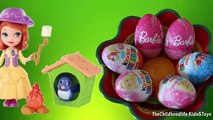 Surprise Eggs Kinder Surprise Eggs unboxing: Barbie, Disney Princess, Sofia |By TheChildhoodlife