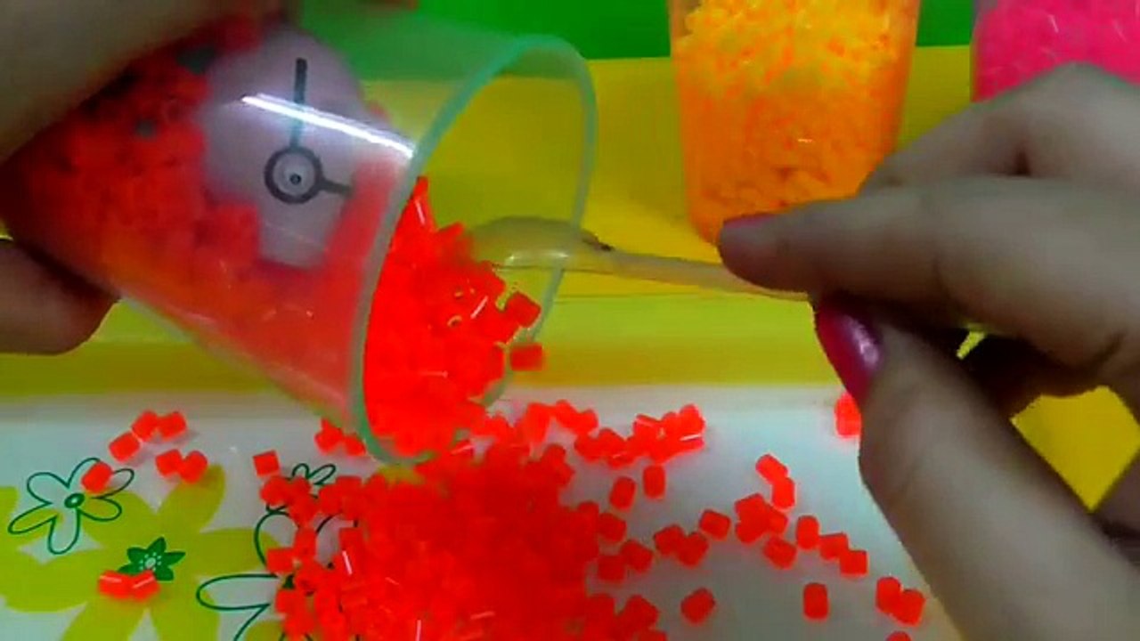 Colorful Hama Beads Fun Surprise Toys [Peppa Pig And Peppa pig Family]