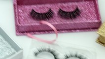 Private logo customized false mink lashes and lashes package.