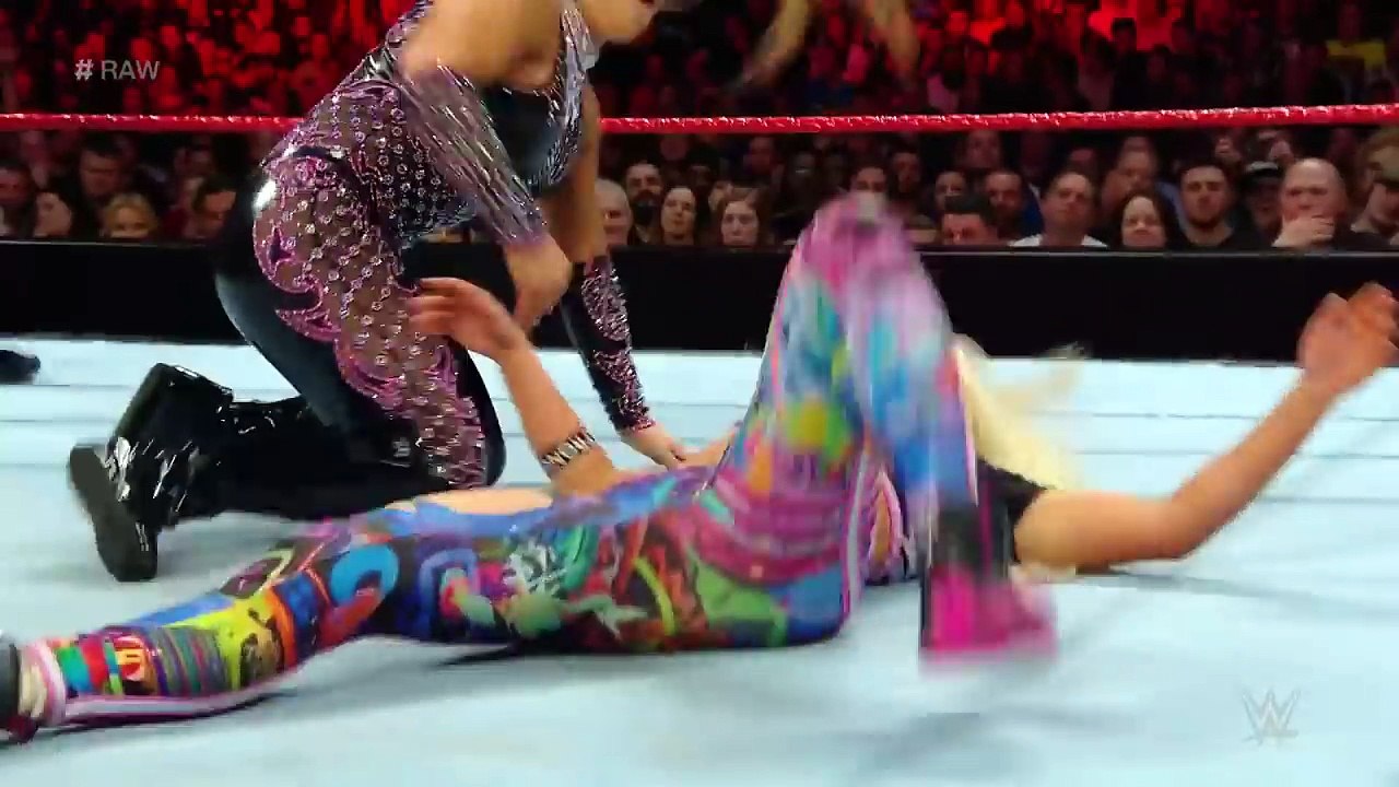 Sasha banks, natalya and ember moon vs. the riott squad: raw, may 14, 2018