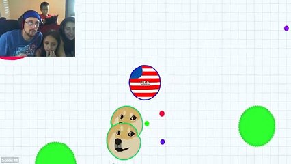AGAR.IO FGTEEV FAMILY GAMEPLAY - HAPPY 4th of JULY! GO USA!