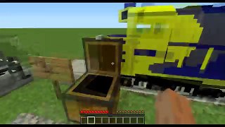 Minecraft: Ukázka Modu | Train & Zeppelin Mod | HD
