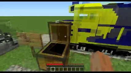 Minecraft: Ukázka Modu | Train & Zeppelin Mod | HD