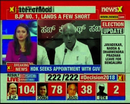 Karnataka Results 2018 HDK to meet Karnataka Governor Vajubhai Vala