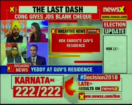 Karnataka Results 2018 HDK to meet Karnataka Governor Vajubhai Vala