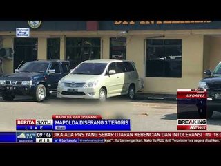 Terduga Teroris Membacok Polisi Saat Penyerangan Mapolda Riau