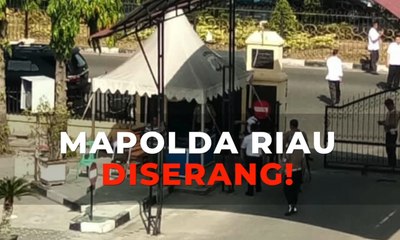 Rabu Pagi, Sekelompok Orang Serang Mapolda Riau