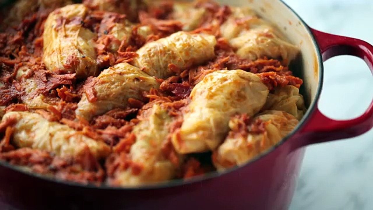 Dinner Stuffed Cabbage Rolls (Golubtsi) Natashas Kitchen video