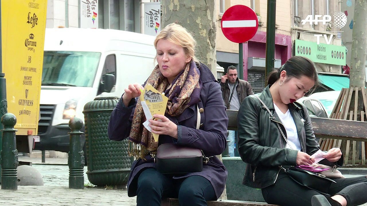 Glitzer-look für brüssels pommesbuden