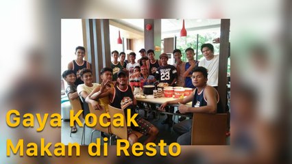 Kocak! Makan di Resto Rombongan Pemuda Ini Bawa Panci Nasi