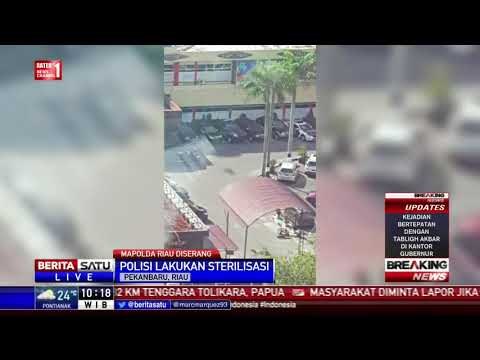 Dua Polisi Terluka Akibat Serangan Mapolda Riau
