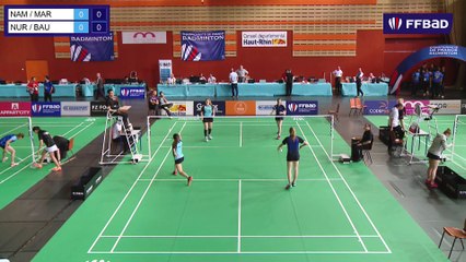 CDF Jeunes 2018 - DD U15 - 1/4F - MARGUERITTE/NAMBOT / BAUCHET/NURIT