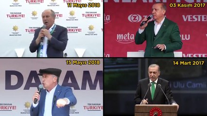 Cumhurbaşkanı Erdoğan’ın hayata geçirdiklerini Muharrem İnce seçim vaadi olarak anlattı