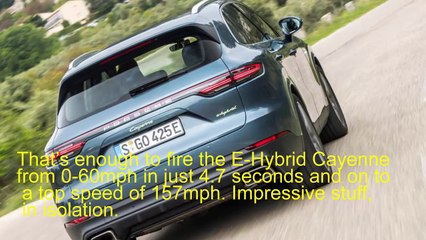 Porsche Cayenne E-Hybrid 2018 review