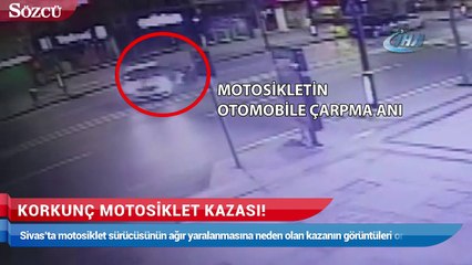 Korkunç motosiklet kazası