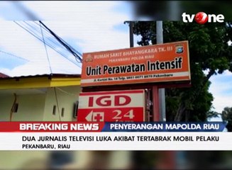 Kondisi Dua Jurnalis Korban Penyerangan di Polda Riau