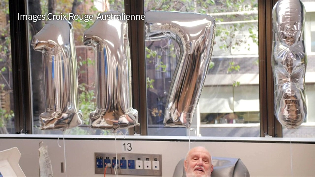 Dernier don de sang pour un Australien avec un rare plasma