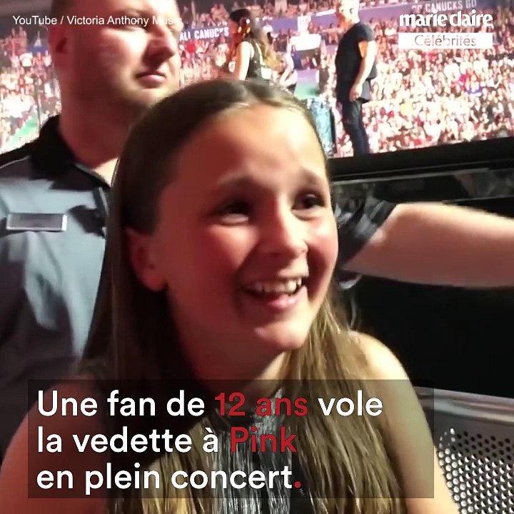 Une fan de 12 ans vole la vedette à Pink