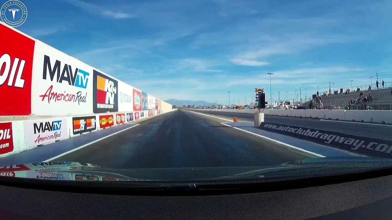 UNCORKED Tesla Model S 75D vs. P100DL+ | 1/4 mile drag race drag times