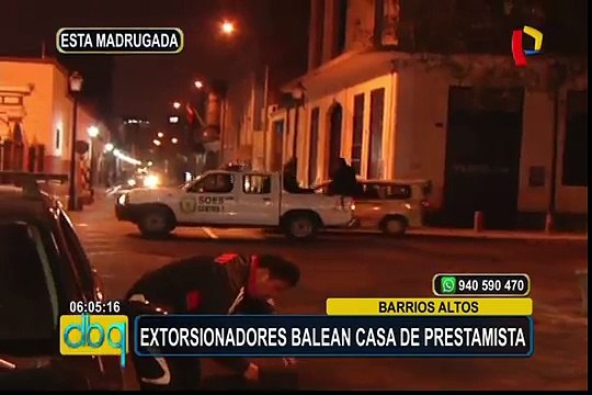 Barrios Altos: delincuentes balean vivienda de una prestamista de Gamarra