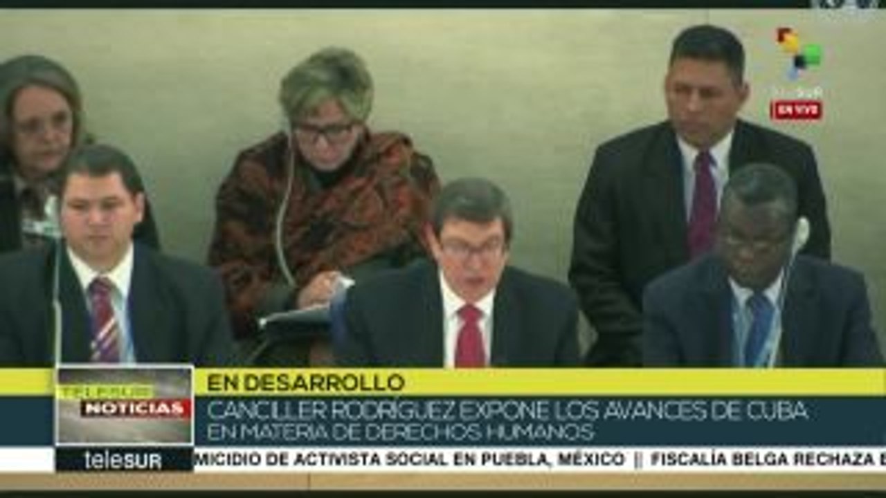 Ofrece canciller cubano informe sobre DDHH ante ONU