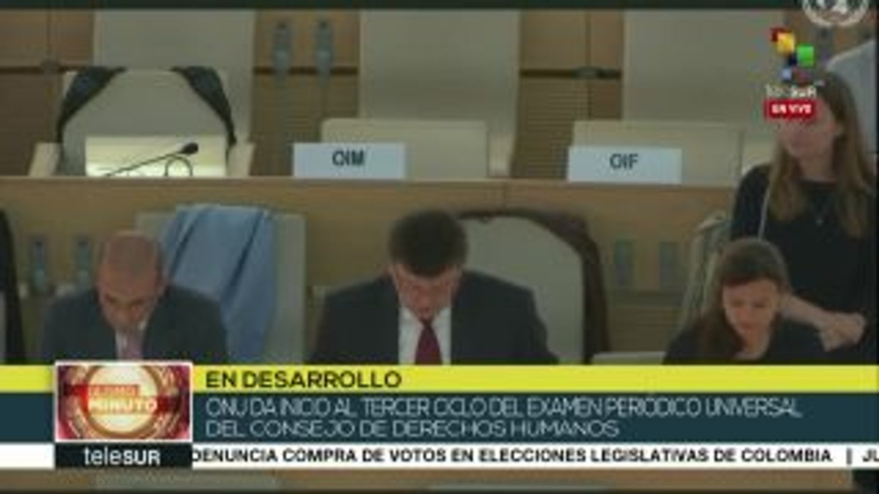 Cuba presenta informe ante el Consejo de Derechos Humanos en Ginebra