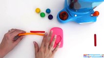 Learn Colors Play Doh & Candy Grabber Claw Machine * Make Popsicle * RainbowLearning