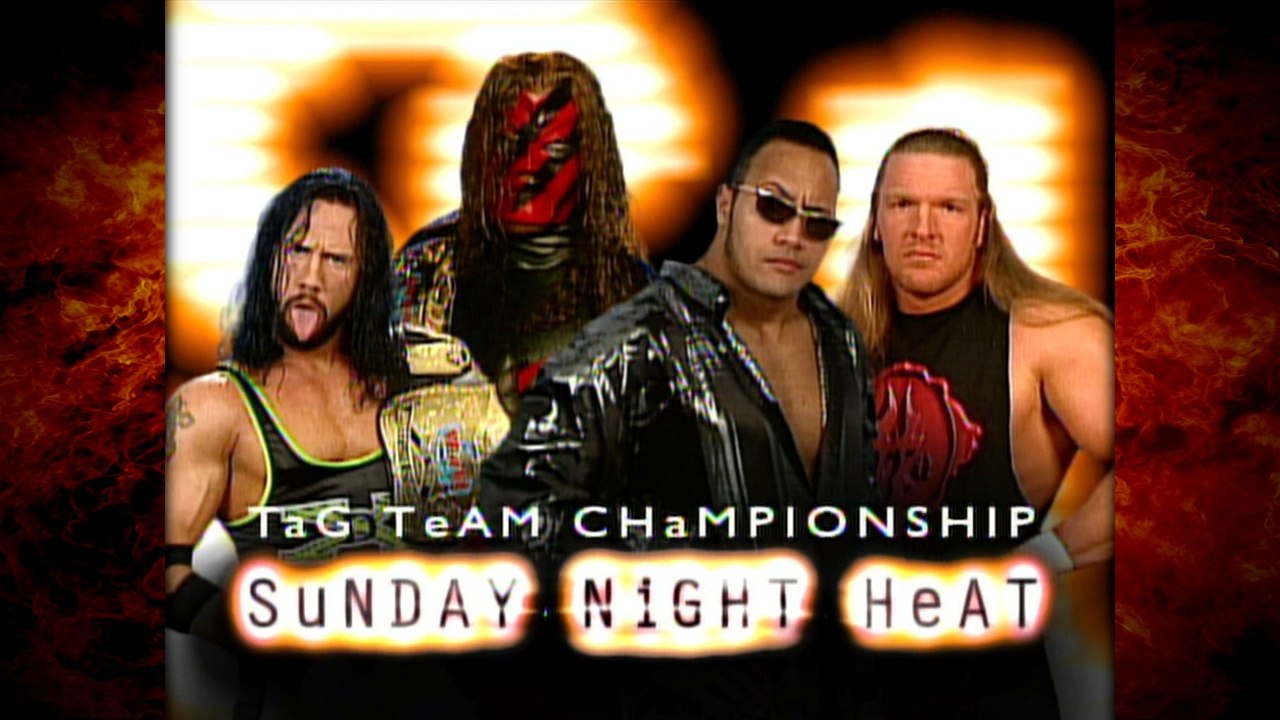Kane & X-Pac vs The Rock & Triple H w/ Chyna Tag Titles Match 4/18/99