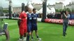 Figo and Abidal look ahead to Europa League Final