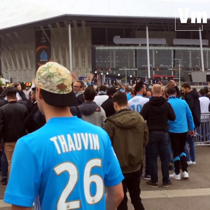 Finale OM - Atlético : les supporters sont arrivés au stade
