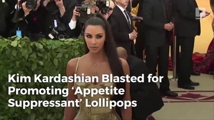 Kim Kardashian Blasted for Promoting ‘Appetite Suppressant’ Lollipops