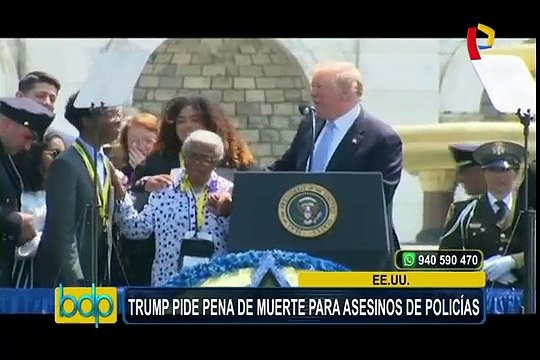 Donald Trump pide pena de muerte para asesinos de policías