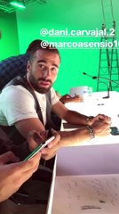 El vacile de Lucas y Asensio a Carvajal: "¿Tu chaleco es de mago?"