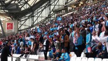 Finale OM-Atlético : l'ambiance se réchauffe à la fan zone du stade Vélodrome