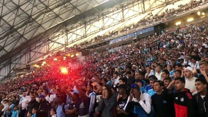Finale OM-Atlético : la déception des supporters après un but des Madrilènes