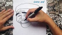 Como dibujar a yao ming | how to draw memes
