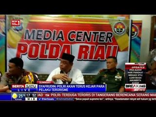 Jumpa Pers Pascapenyerangan di Mapolda Riau