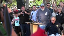 Texas governor addresses Santa Fe community after school shooting