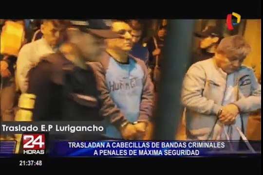 INPE traslada a 40 cabecillas de bandas criminales hacia penales de máxima seguridad