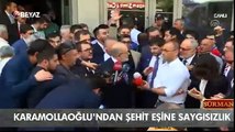Temel Karamollaoğlu'ndan şehit eşine saygısızlık