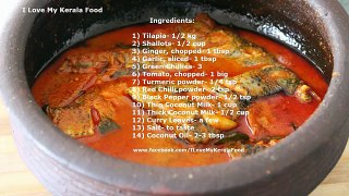 Tilapia Mappas- Kerala Fish Curry Recipe With Coconut Milk- chinnuz I Love My Kerala Food